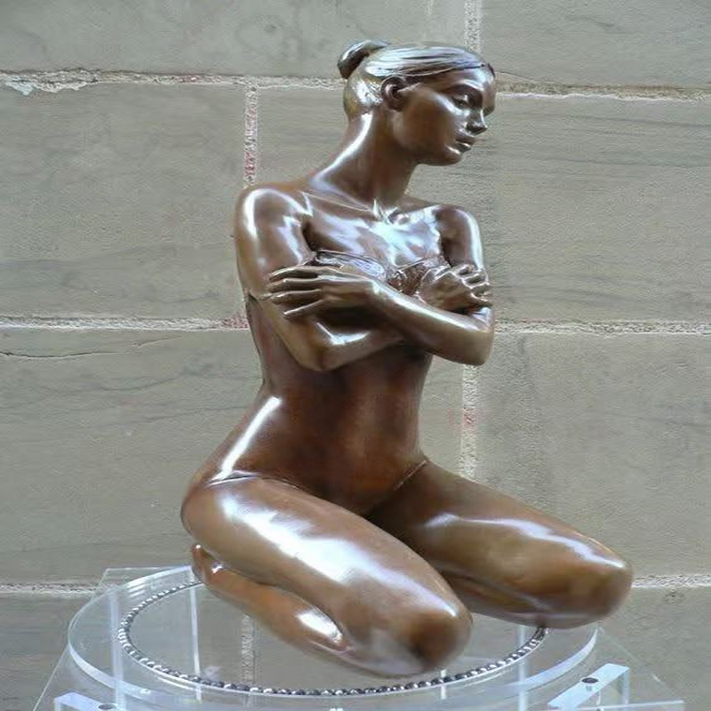 Sculpture Nue Féminine en Bronze – Décoration de Jardin