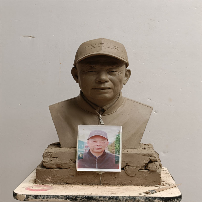 Sculpture de portrait en bronze personnalisée