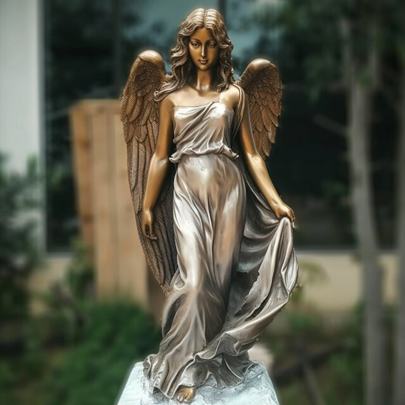 Sculpture d'ange en bronze