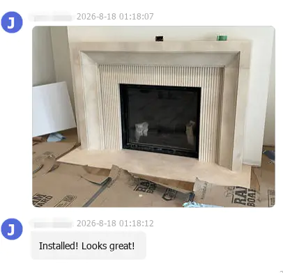 À quoi ressemble un contour de cheminée en marbre personnalisé, de la conception à l’installation ?